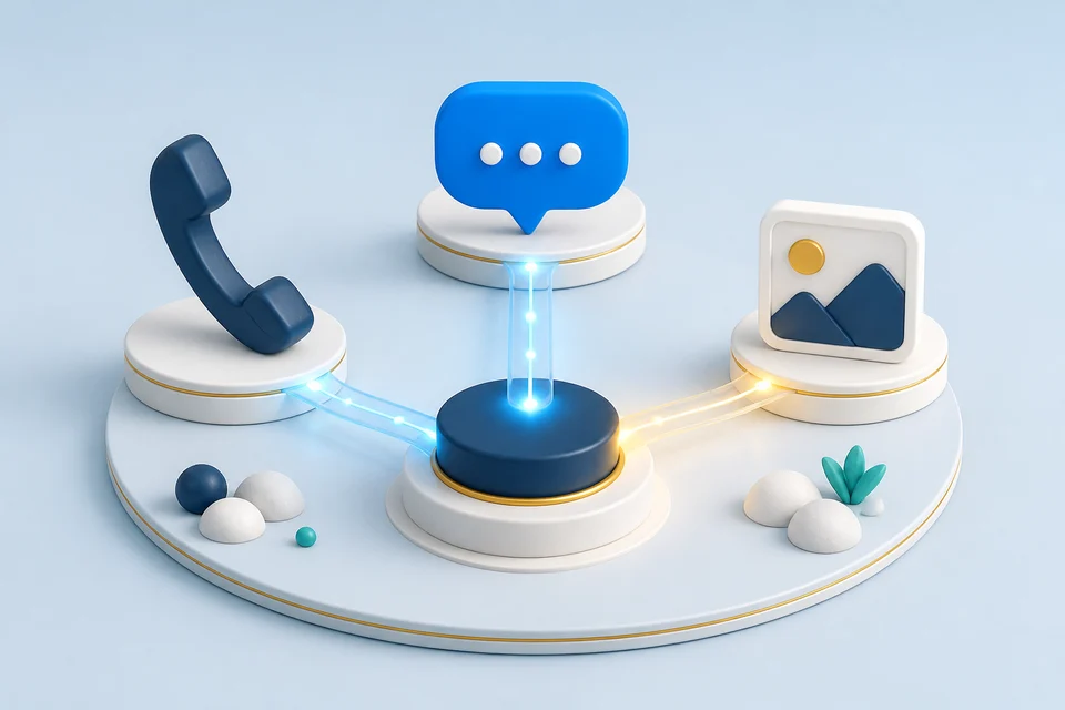 Calls and messages converging into one organized communication hub